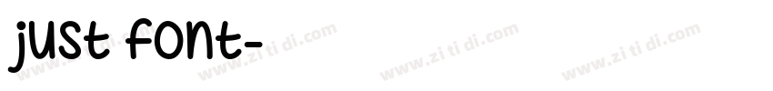 just font字体转换